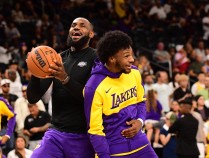 老詹季前赛首秀表现欲爆表 父子同台真正价值找到了？_湖人队_1_NBA