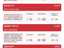 
          
            绿色低碳主题指数收涨，绿色电力ETF（562960）、碳中和100ETF（562990）等产品布局板块龙头
        