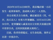 警方通报周口2死1伤刑案：犯罪嫌疑人畏罪自杀，抢救无效身亡