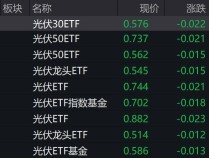 
          
            光伏概念股走弱，多只光伏相关ETF跌逾2%
        