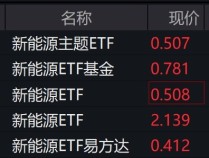 
          
            新能源概念股走强，相关ETF涨超3%
        