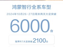 鸿蒙智行周末两天大定超6000台：“三驾马车”格局已成