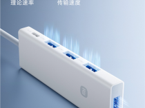 首发45元！小米四合一双头分线器发布：四口USB 3.0 传输400MB/s