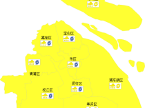 上海多地发布台风黄色预警信号 预警升级请注意防范