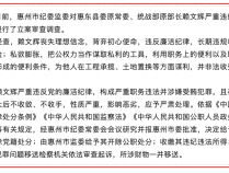 广东惠东县委原常委、统战部原部长赖文辉被开除党籍和公职