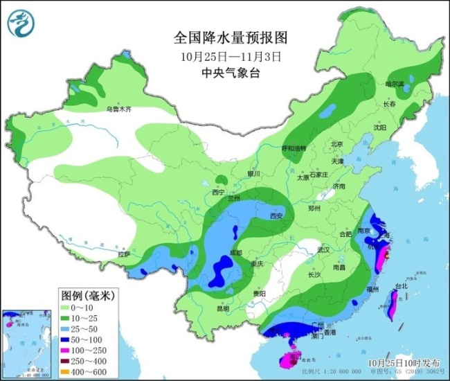 未来十天南部及东部沿海有较强风雨