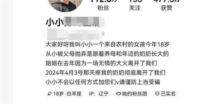 百万网红让亲妈演养母卖惨牟利被抓 虚假人设博同情