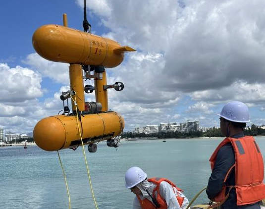 水下机器人“热海大1号”成功完成海试：具备遥控、自主运行两种模式